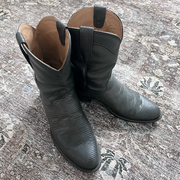 Tecovas - The Nash Lizard Boot in Midnight. Size 10 EUC worn a handful of times - Picture 6 of 8